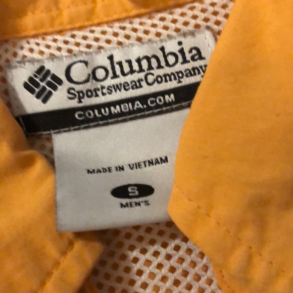 Orange Columbia Fishing Shirt - Picture 4 of 4